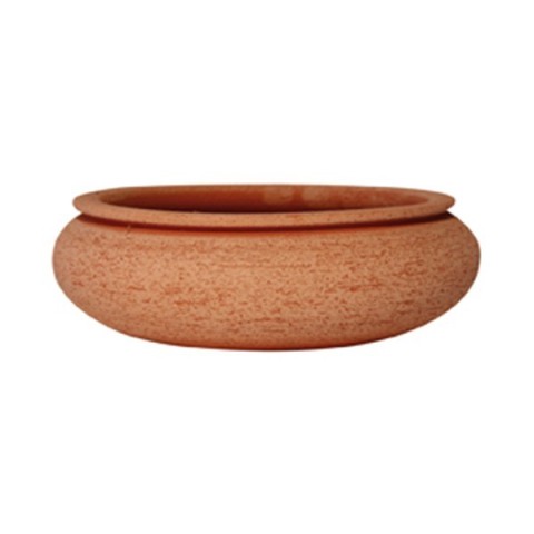 Low Turned Terracotta Bowl
